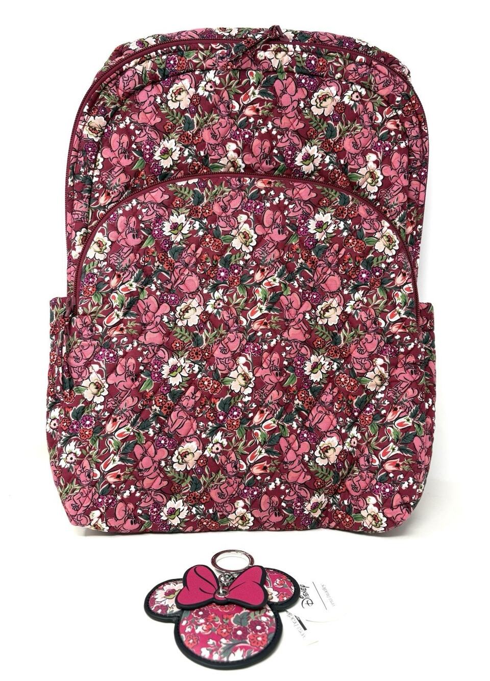 Vera Bradley Minnie Mouse Daisy Duck Hidden Hearts Lrg Backpack Bag Charm EXACT